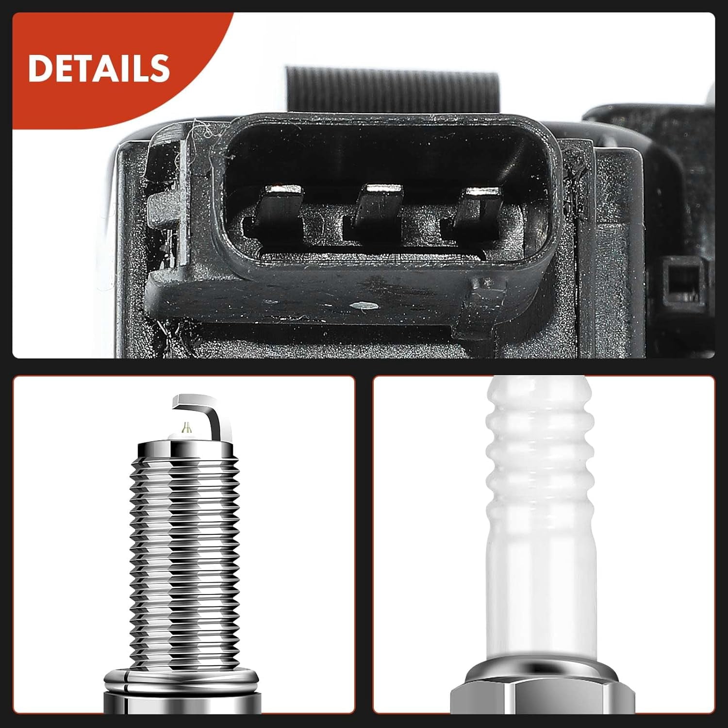 A-Premium Set of 4 Ignition Coil Pack and Iridium Spark Plugs Compatible with Subaru Forester 2011-2012 2.5L, Impreza 2012 2.0L, Replace# 22433AA630, NGK93501