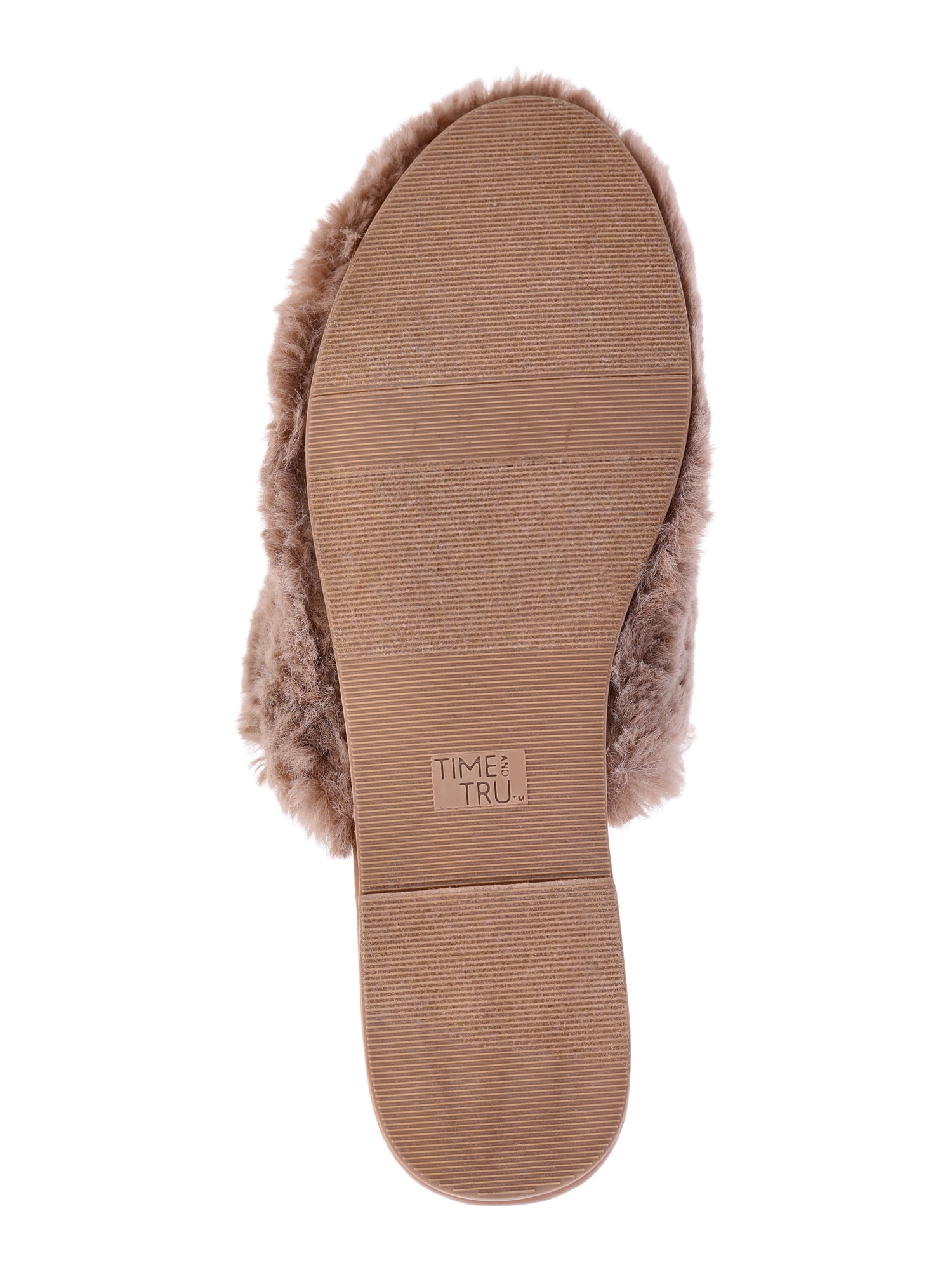 Time and Tru Women's Faux Fur Mules