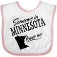 thumbnail image 3 of Inktastic Someone in Minnesota Loves Me Boys or Girls Baby Bib, 3 of 4