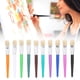 thumbnail image 4 of Juego de Pinceles de Pintura Bristel 10 Piezas de Cerdas de Color Caramelo Cabello Plástico Gouache Aceite Pincel Niños Graffiti Candy Colored Art Brush Herramienta de Pintura ANGGREK  Otros, 4 of 8
