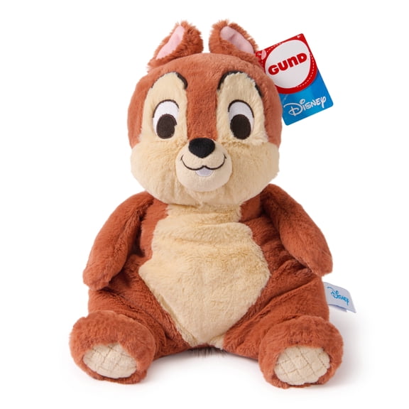GUND Disney Official Chip Oh So Snuggly Plush, Disney Chip and Dale Plushies, Chipmunk Stuffed Animal for Babies and Infants, Brown, 12.5”