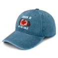 thumbnail image 1 of Canada Is Not For Hat Vintage Cotton Washed Baseball Caps Adjustable Dad Hat Crazy Funny Custom, 1 of 6