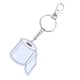 thumbnail image 5 of BRIGHTFUFU Rollo de papel en forma de llavero acrílico llavero transparente bolsa colgante colgante blanco (2178), 5 of 7