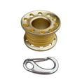 thumbnail image 2 of jinwen Aluminum Scuba Diving Finger Spool Reel+10m Line+ Link Golden, 2 of 9