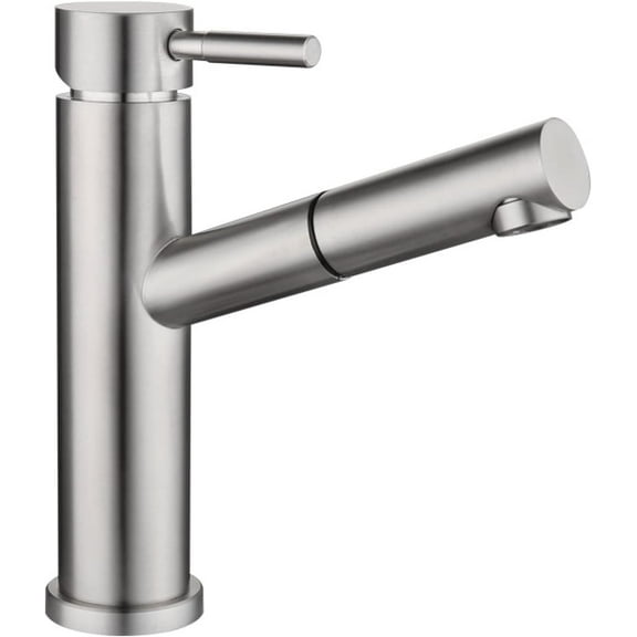 Bathroom Pull Out Faucet Brushed hot and Cold 360° Swivel Single Handle Hot and Cold Water Basin Mixer Tap