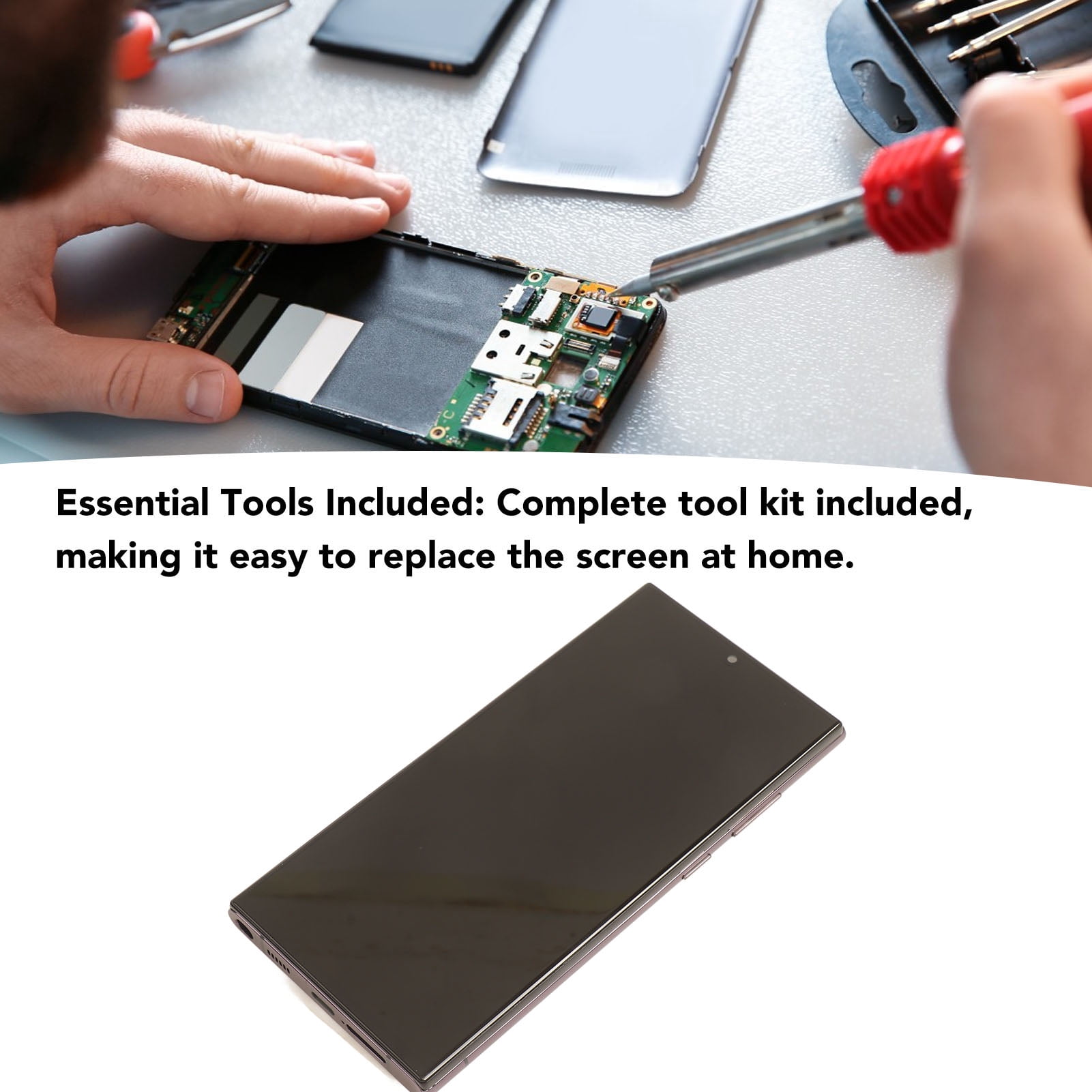 Organic Screen Replacement for S22 Ultra TFT Black Clearer Images Repair Kit LCD Digitizer Assembly Without Fingerprint Function