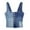 Blue, variant on Tittly Womens Tank Tops Vest for Women Women's New Patchwork Short Slim Fit Strap Denim Vest Top Sleeveless Tops for Women Summer Tops Blue M