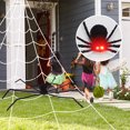 thumbnail image 1 of Teissuly Clearance Halloween Spider Motion Voice Activated, Outdoor Halloween Decorations Scary Spider Fake Hairy Spider Props For Halloween Yard Creepy Party Decor(Without Net)(Black, ) Teissuly WER202308290270, 1 of 7