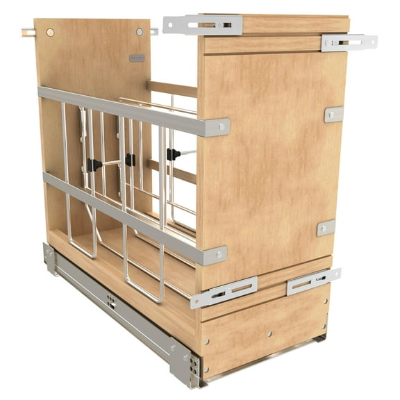 Rev-A-Shelf 8" Tray Divider, Organizer Rack w/ Soft-Close, 447-BCSC-8C