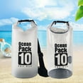 thumbnail image 4 of Compact Foldable Dry Bag with Removable Shoulder Strap Transparent PVC Construction For Beach Camping Water Adventures, 4 of 13