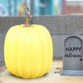 thumbnail image 1 of Calabaza artificial, decoración de Halloween, decoración del hogar de otoño, calabaza decorativa, calabaza de espuma para decoración de otoño de Amarillo, 1 of 10
