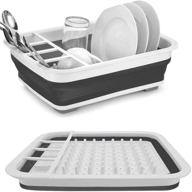 Collapsible Drying Rack Dishes Dinnerware Basket Plates Drainer