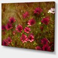 thumbnail image 2 of Spring Garden with Little Red Flowers - Large Floral Canvas Artwork, 2 of 4