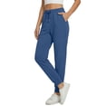 thumbnail image 2 of Fantaslook Scubaknit Pants for Women Elastic Waist Drawstring Tapered Lounge Pants with Pockets Casual Joggers, 2 of 8