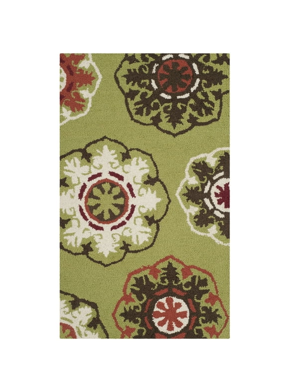 Safavieh  Handmade Artisan Green/ Multi Wool Rug (2' 3 x 3' 9)
