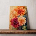 thumbnail image 5 of Dahlia Flower Canvas Wall Art 8x12 inches - Neutral Tone Dahlia Flower Watercolor Canvas Art for Cozy Bedroom Wall Decor, 5 of 5