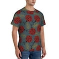 thumbnail image 2 of Bixox Men's Ladybug Printed Short Sleeve Skinny Athletic T-Shirt, 2 of 6