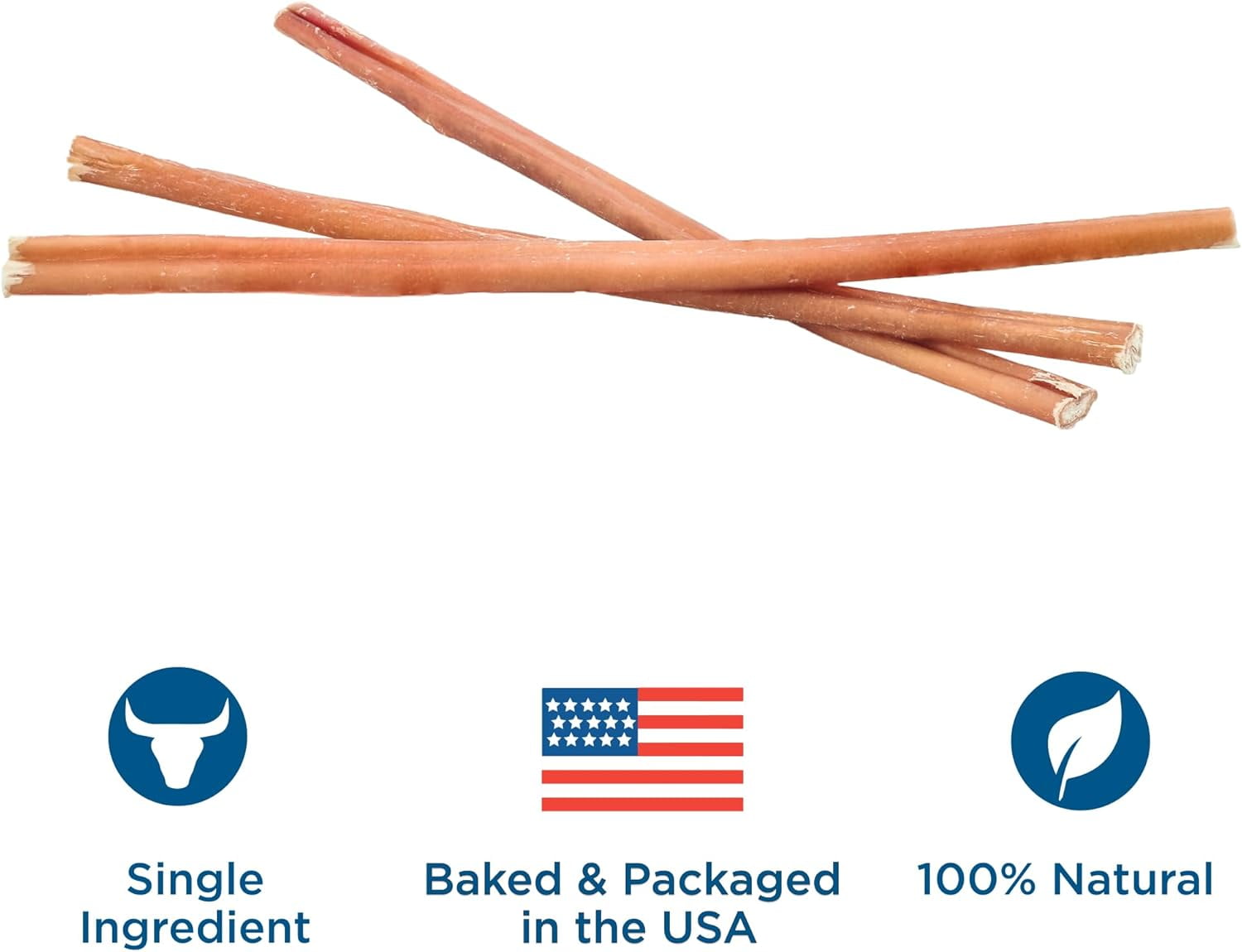 Best Bully Sticks 12 Inch Bully Sticks - 8 oz (Pack of 1) - 100% Natural Grass-Fed, Grain and Rawhide Free, Perfect for Medium or Large Canines