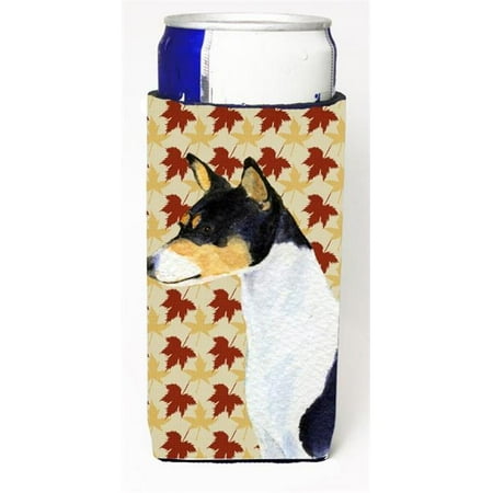 

Basenji Fall Leaves Portrait Michelob Ultra s For Slim Cans - 12 oz.