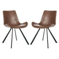 thumbnail image 4 of SAFAVIEH Terra Mid Century Modern Dining Chair, Set of 2, Light Brown, 4 of 13