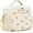 Corduroy Strawberries Beige, variant on GYEUKHAM Insulated Reusable Lunch Bag Adult Large Lunch Box for Women and Men with Adjustable Shoulder Strap,Front Zipper Pocket and Dual Large Mesh Side Pockets,Black