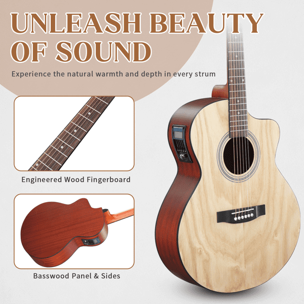 41in Willow Panel Guitar with Matte Binding