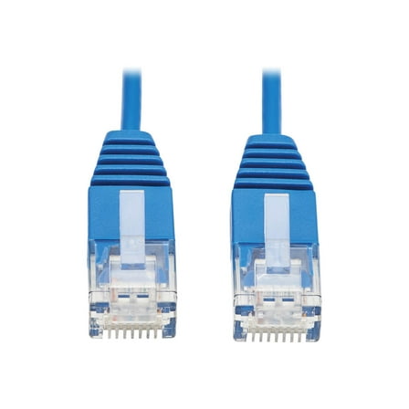 Tripp Lite 10ft Cat6 Ultra-Slim Molded UTP Network Patch Cable, Blue N200UR10BL