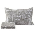 thumbnail image 3 of Great Bay Home Turkish Cotton Printed Flannel Sheet Set  (Twin XL, Print - Enchanted Woods - Grey), 3 of 5
