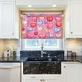 thumbnail image 5 of Valentine's Day Heart Kitchen Curtains 24 Inch Length Blackout Thermal Insulating Tier Curtains with Rod Pockets Short Curtains Home for Living Room/Bedroom Home Decor, 5 of 7