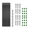 thumbnail image 3 of 2X Garden Greenhouse Hoop Set, Gardening Folding Fiber Pole Set, Arch Greenhouse Planting Tunnel Bracket, 3 of 6