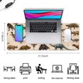 thumbnail image 5 of Long Mouse Pads for Desk,Beige Realistic Dinosaurs Pattern Desk Mats on Top Of Desks, Desk Mouse Pad Extra Large with 3mm Non-Slip Base and Stitched Edge for Gaming,Office,Work,Home 31.5"x11.8", 5 of 6