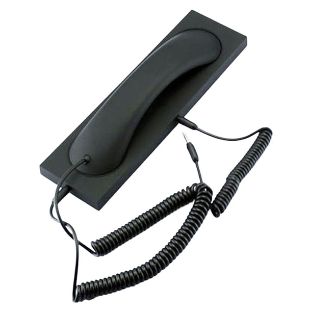 Auriculares/receptores de auriculares/micrófono de 3,5 mm/prevención de llamadas cómodas de moda para teléfonos inteligentes Negro