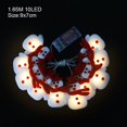thumbnail image 3 of Christmas LED String Lights Santa Claus Snowflakes Snowman Xmas Tree Fairy Lights Garland Christmas Decorations for Home Navidad, 3 of 5