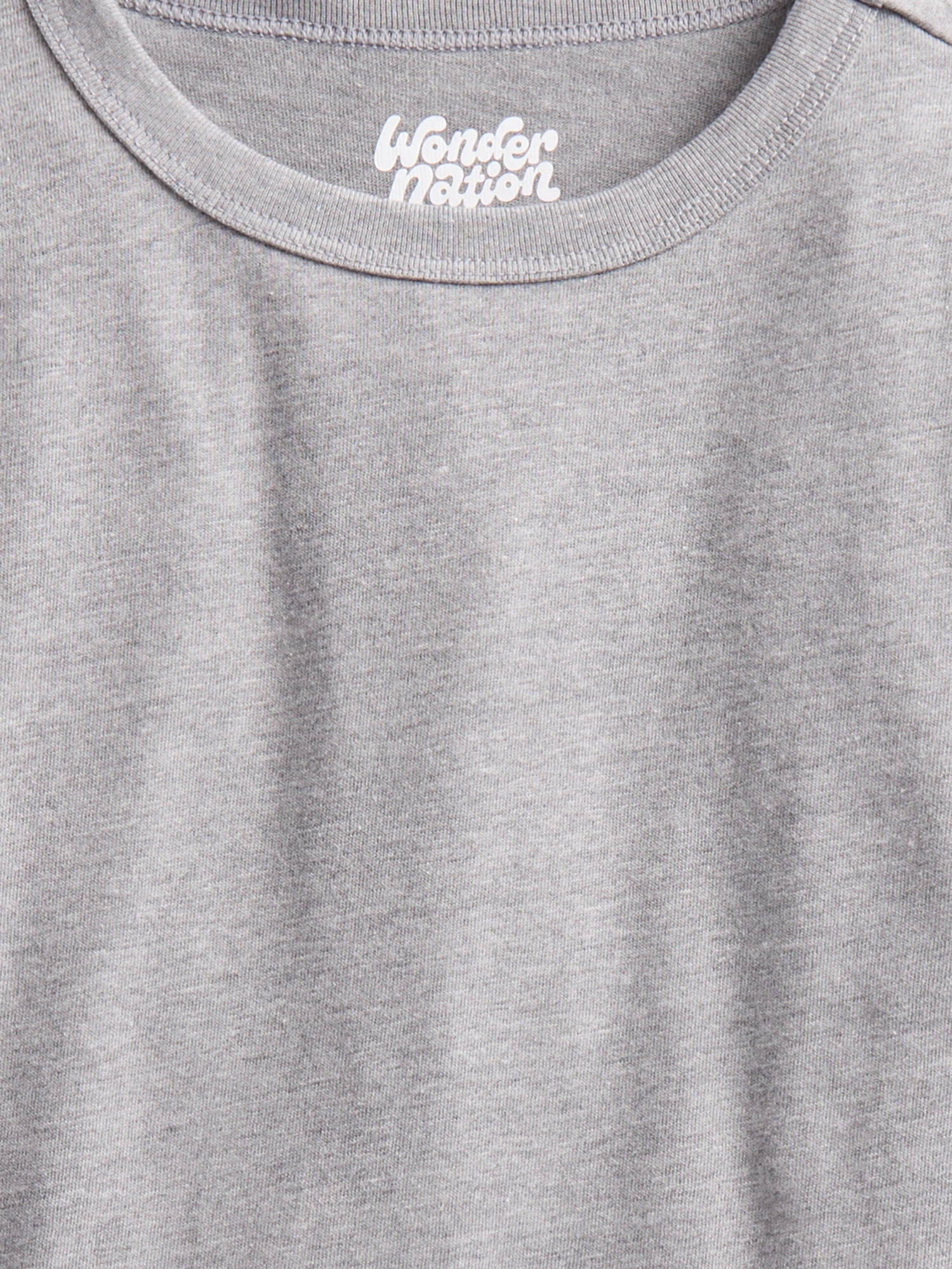 Wonder Nation Boys' Kid Tough Tee with Long Sleeves, Sizes XS-XXL & Husky