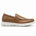 thumbnail image 2 of CMR CHAMARIPA Men's Casual Height Increasing Shoes - Brown Leather Elevator Loafers 5CM / 1.95 Inches, 2 of 9