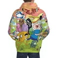 thumbnail image 6 of Adventure Time Mens Active Sweatshirts Cozy Hoodie 3d Graphic Sweater Casual Winter Clothes Tops Coat 3x-Large, 6 of 7
