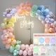 thumbnail image 1 of Guirnalda de globos de látex para niños, Kit de arco de cadena, decoración de fiesta de cumpleaños y boda, guirnalda de Metal para Baby Shower, 1 of 4