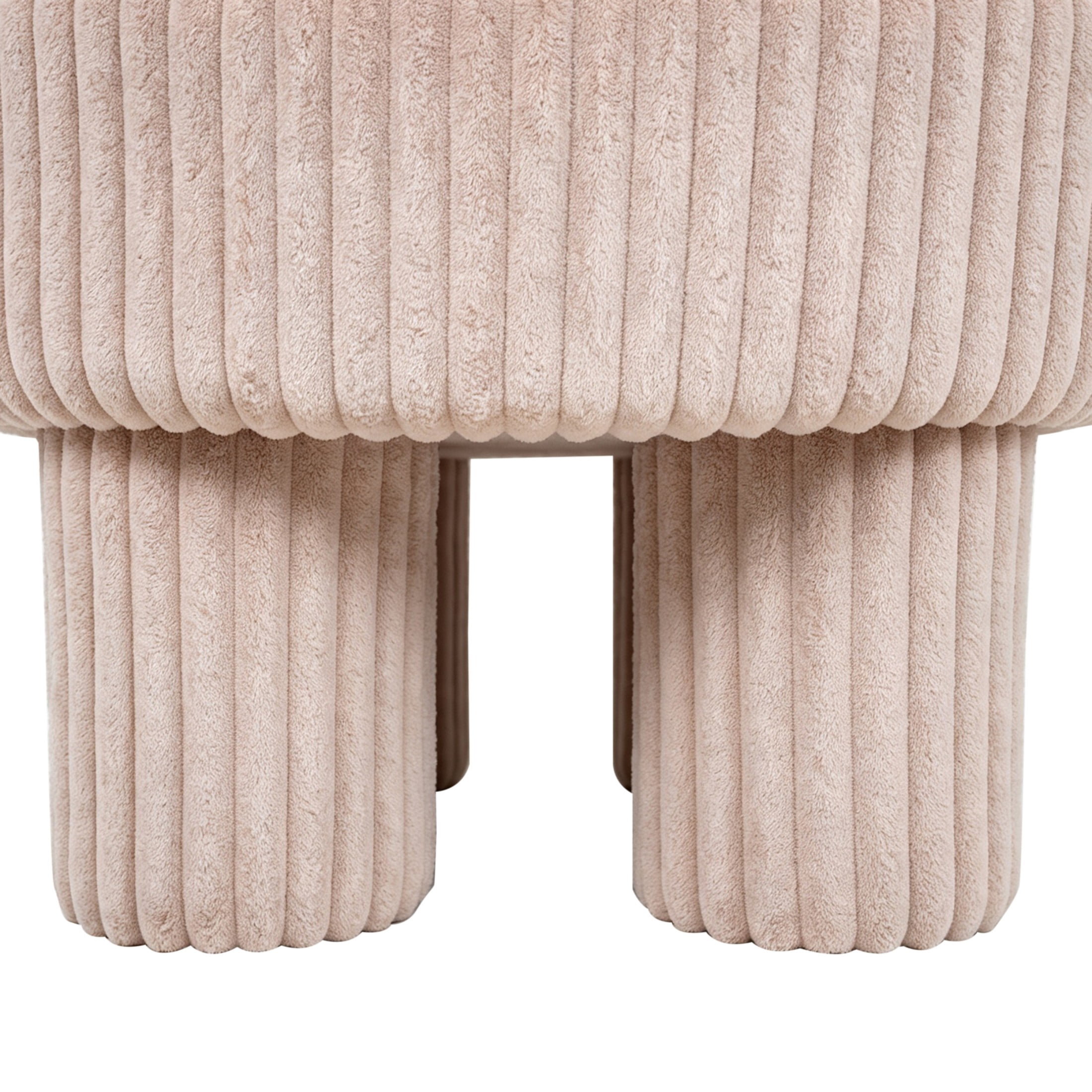 Christopher Knight Home 43" Modern Ottoman Bench, Corduroy Upholstery with Hidden Storage, Pink