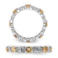 thumbnail image 3 of 4/5 Carat (ctw) Citrine Band Ring in Sterling Silver, 3 of 3