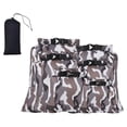 thumbnail image 3 of ZheElen 6pack/lot Lightweight Outdoor Dry Sacks 6 Pack Smooth Face Wide Applications Durable Polyester Taff Waterproof Dry Bags Gray, 3 of 6
