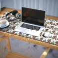 thumbnail image 3 of Long Mouse Pads for Desk,Brown Bigfoot and Pine Tree Pattern Desk Mats on Top Of Desks, Desk Mouse Pad Extra Large with 3mm Non-Slip Base and Stitched Edge for Gaming,Office,Work,Home 35.4"x15.7", 3 of 6