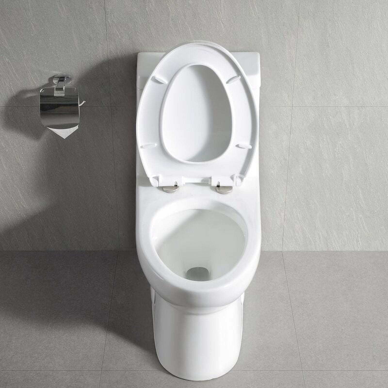 DeerValley DV-1F52816 One Piece Toilet Ceramic 1.28 GPF Dual Flush Elongated Standard Toilets in White