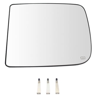 Manual Door Mirror LH Left Driver Side for 98-03 Dodge Ram Van Full Size, Complete Wing Mirrors - Canada