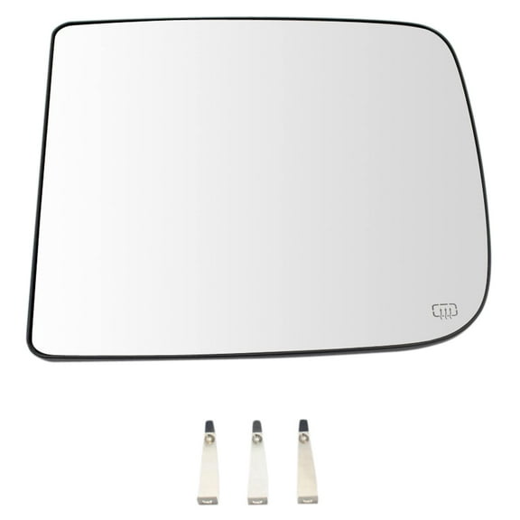 TRQ Towing Mirror Glass Heated Upper Driver Side Left LH for Dodge Ram Pickup MGA07178 Fits select: 2013-2018 RAM 1500, 2009-2012 DODGE RAM 1500