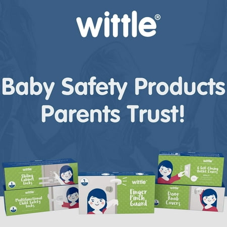 Wittle Child Safety Sliding Cabinet Lock 6 Pk Baby Proof