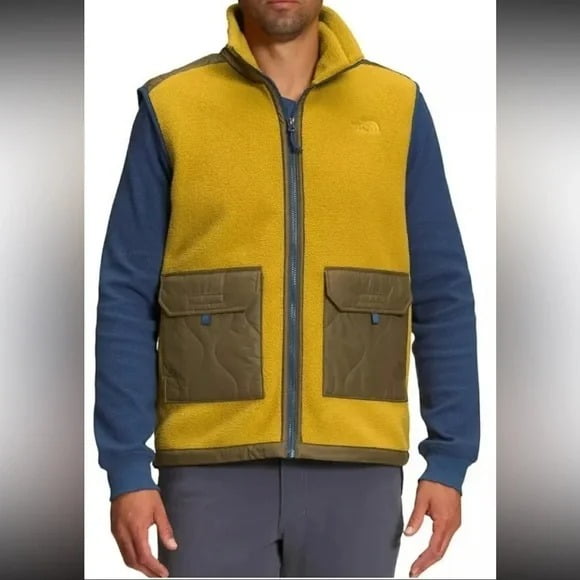 驚きの価格が実現! The Gold Vest Fleece Zip Full Arch Royal Men's Face North ベスト