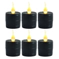 thumbnail image 1 of Shisuyan Reusable Tea Lights Durable Plastic 6Pcs 4x2.4in, 1 of 9