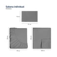 thumbnail image 3 of Juego de sabanas individuales 100% poliester Bluelander  CBHH-0163, 3 of 4