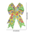 thumbnail image 3 of AYktou Large Easter Wreath Bows for Front Door, 8.2×12.5 Inch Easter Eggs Ribbon Tree Topper Bows Holiday Spring Bowknot Hanging Ornaments Indoor Outdoor Wall Easter Decor Birthday Party Supply, 3 of 6