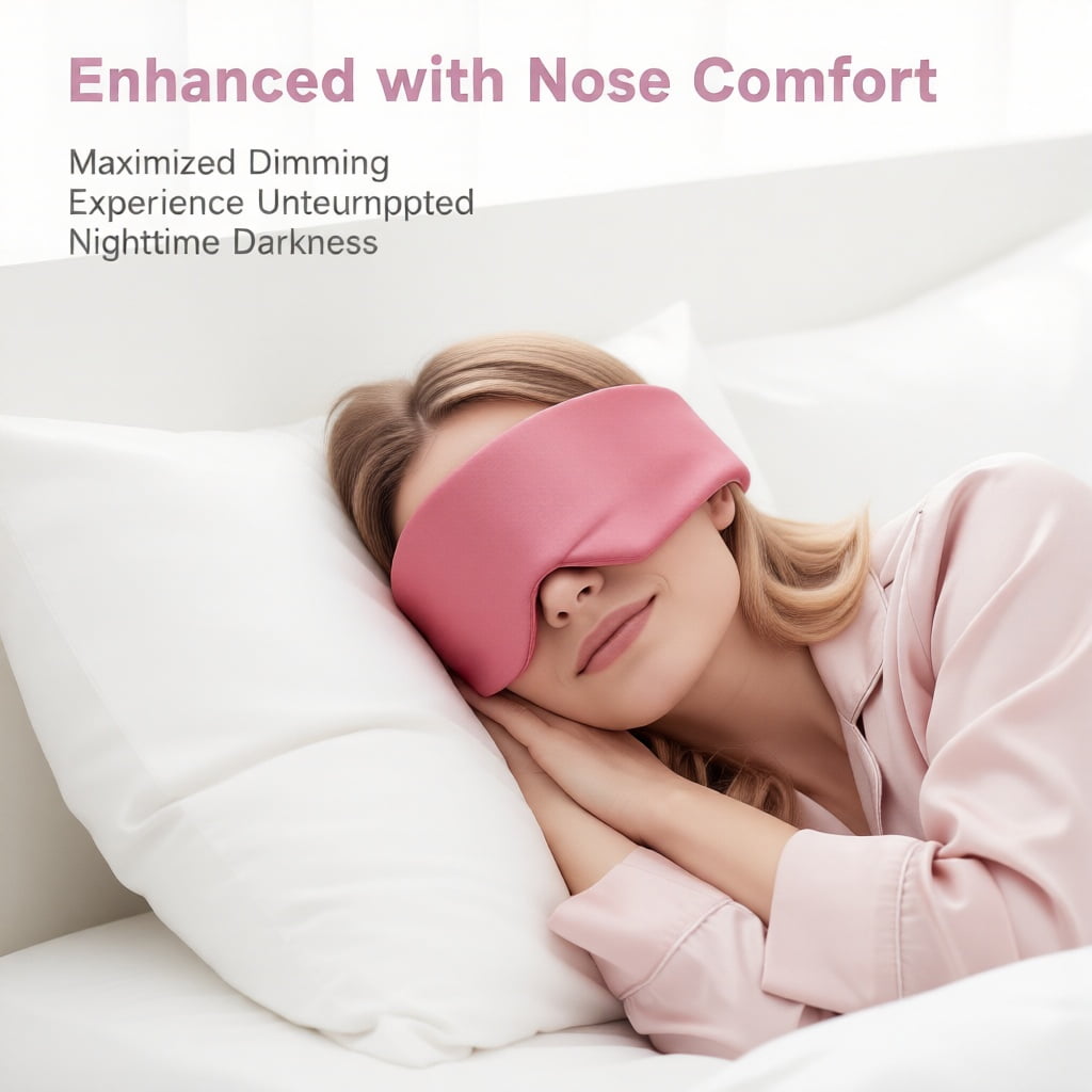 FACEMOON Mulberry Silk Sleep Mask, Adjustable , Blackout for Sleep, Travel, Yoga